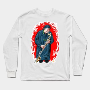 Courtney Pine - An illustration by Paul Cemmick Long Sleeve T-Shirt